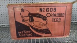 VINTAGE COLEMAN IRON WITH ORIGINAL BOX