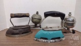 VINTAGE GAS IRONS, COLEMAN, OTHER