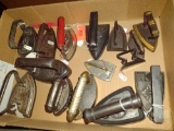 VINTAGE SAD IRONS, SMALLEST IS 2