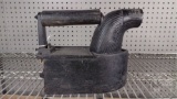 VINTAGE CHARCOAL IRON WITH WOOD HANDLE MAYBE SCANDINAVIAN