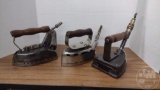 VINTAGE NATURAL GAS IRONS, WELSBACH CO, OTHERS