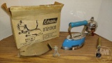 VINTAGE COLEMAN GAS IRON IN BOX