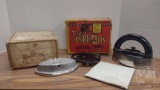 VINTAGE DOVER ASBESTOS IRONS WITH ORIGINAL BOX