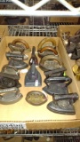 VINTAGE SAD IRONS, SMALLEST IS ABOUT 2.5