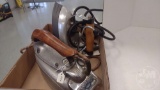 VINTAGE SUSSMAN ELECTRIC IRON AND STEAM O MATIC ELECTRIC IRON