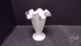 FENTON VIOLET CREST VASE 6