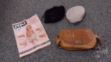 HATS (2), LEATHER PURSE, 1963 POST MAGAZINE