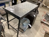 TABLE WITH PLEXIGLASS TOP 49