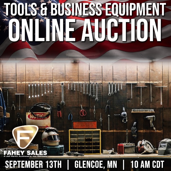 ONLINE ONLY SEPTEMBER TOOLS & BUSINESS EQUIPMENT