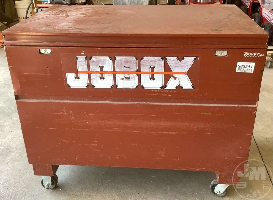 JOB BOX ON CASTERS, INCLUDES KEYS