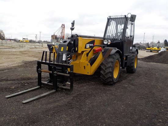 2014 CAT TH414C Turbo Powershift Telehandler, QH c/w Joystick Controls, Swa