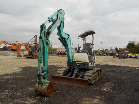 2007 Yanmar B4-6 Mini Excavator, Rubber Tracks, Backfill Blade, Swing Boom,