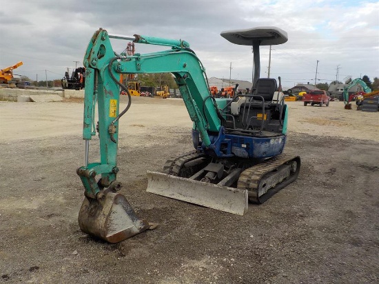 IHI 30NX Mini Excavator, Rubber Tracks, Backfill Blade, Swing Boom, Serial: