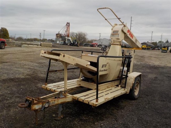 FINN  B-70-1 Trailer Mounted Straw Blower, Serial: SE-3222