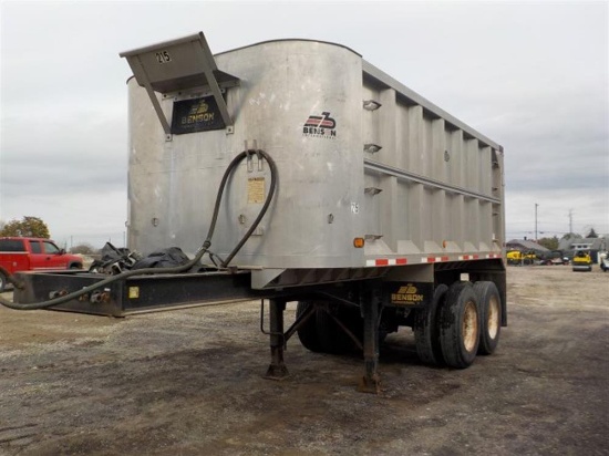 Benson SF239650 18' Aluminum Dump Trailer, Serial: N50746