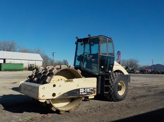 2006 Ingersoll SD-116DX Single Drum Padfoot Roller, Cab c/w A/C, Serial: 19