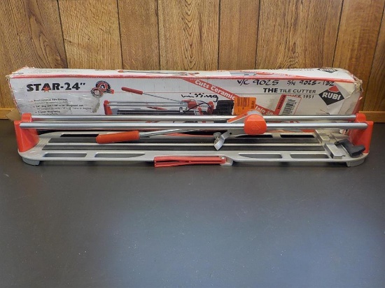 Rubi STAR-24" Tile Cutter (Missing Guides), Serial: 9025-132