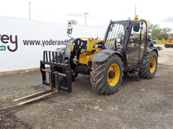 2013 CAT TH336C Turbo Telehander, 7,275 lb Max. Lift Capacity, 20.1' Max. L