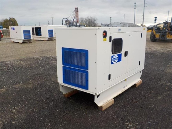 2017 FG Wilson P50-3 50Kva 60Hz Diesel Generator c/w Perkins Engine, Serial