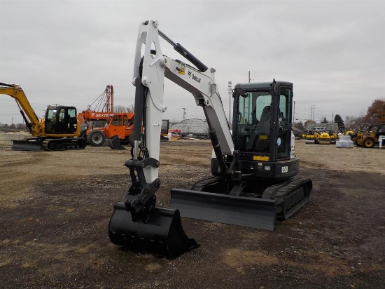 2015 Bobcat E50 EM Rubber Tracks, Blade, Offset, QH, Piped, Serial: AHHE147