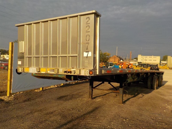 2004 Utility  Tandem Axle Flatbed Trailer (48' x 102") GVWR 80,000 lbs, Adj