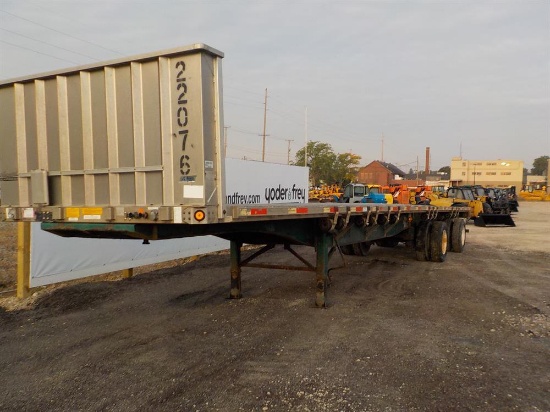 2004 Utility  Tandem Axle Flatbed Trailer (48' x 102") GVWR 80,000 lbs, Adj