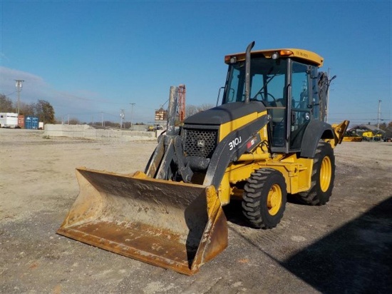 2010 John Deere 310J Powershift Backhoe Loader c/w Enclosed Cab, 4WD, Rear