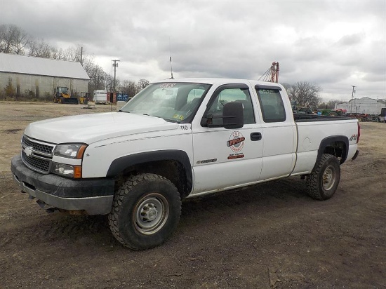 2007 Chevrolet 2500 Extended Cab 4x4 Pickup, 6.0 Litre, V8, Serial: 1GCHK29