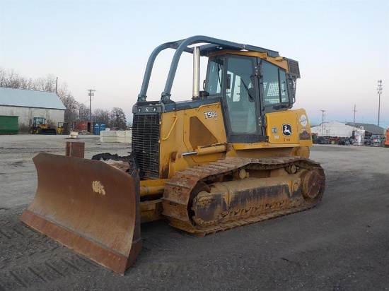 2011 John Deere 750J LT Crawler Tractor, EROPS c/w 6 Way Pat Blade, A/C, Ca