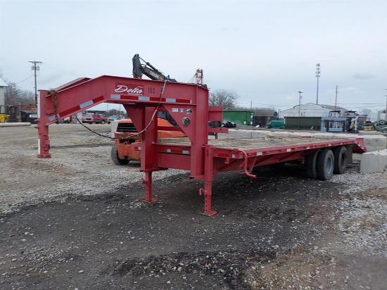 2005 Delta EQUIPMENT Trailer, Gooseneck, 5' Beavertail, 22'x8', Serial: 4MH