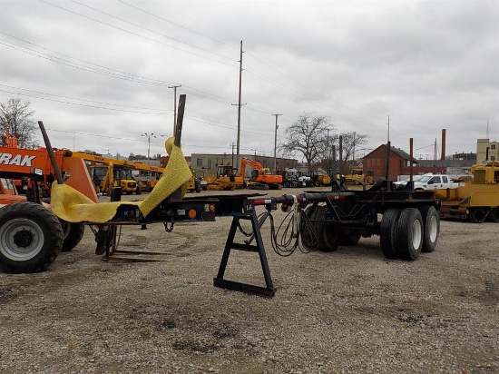 1980 Barnard & Leas PTY25 Tandem Axle Pipe Trailer, Expandable, Serial: C58