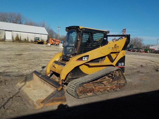 CAT 287B All Terrain Skid Steer Loader, Enclosed Cab, Hydraulics, Serial: C