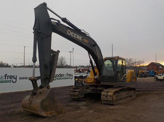 2012 John Deere  210G LC Excavator, Single Grouser Pads, Side Wing Guards,