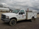 2005 Ford F350 Utility Truck, Serial: 1FDWF37P35EB44595, Year: 2005, Miles: