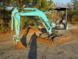 2007 Kobelco SK35SR-5 Mini Excavator, OROPS, Steel Tracks, Backfill Blade,