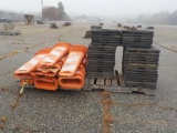 Pallet of Road Barriers and Bases (2 of) serial: 8546-302