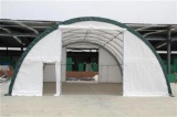 306515R 30' x 65' x 15' Dome Storage Shelter, PE Fabric, Serial: 6452-4