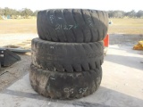 21.5-25 Tires (3 of), Serial: 0001-013