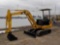 CAT 303.4 Mini Excavator, Canopy, Rubber Tracks, Backfill Blade, Swing Boom