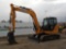 2015 Case CX80C Hydraulic Excavator, Cab, Steel Tracks, Backfill Blade, Hyd