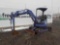 1992 Komatsu PC12UU-2 Mini Excavator, Canopy, Rubber Tracks, Backfill Blade