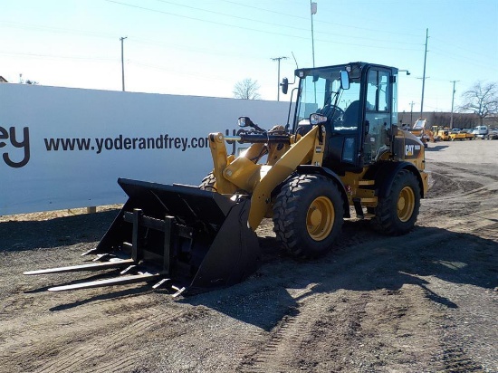 CAT 908M Rubber Tired Loader, Cab c/w A/C, High Speed Transmission, 4in1 Bu
