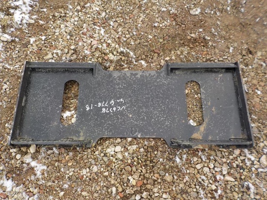Quick Attach Plate to suit Skidsteer Loader Serial: 6778-18