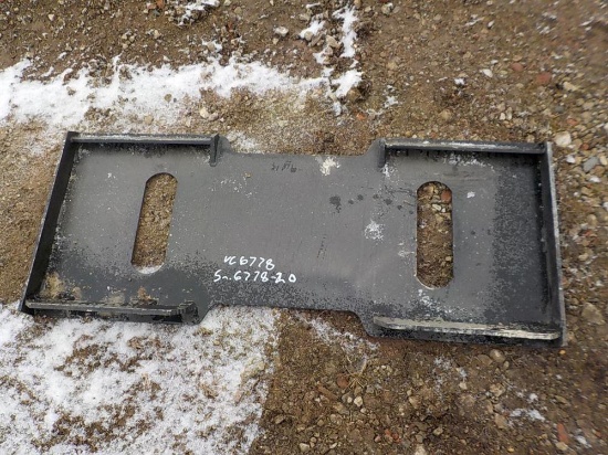 Quick Attach Plate to suit Skidsteer Loader Serial: 6778-20
