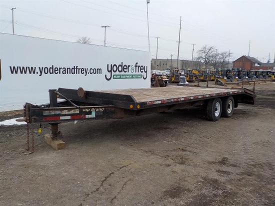 2007   14,000lb Deck Over Tandem Axle Equipment Trailer Serial: 1HLTC25297F