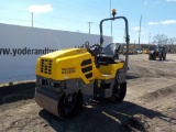 Wacker Neuson RD27-100 Double Drum Vibrating Roller c/w Roll Bar, 47