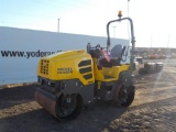 Wacker Neuson RD27-120 Double Drum Vibrating Roller c/w Roll Bar, 47