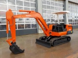 1990 Kubota KX-033 Mini Excavator, Canopy, Rubber Tracks, Backfill Blade, S