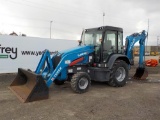 2015 Terex TLB840R 4WD Turbo Backhoe Loader, Enclosed Cab, Hydraulics, Aux.