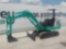 IHI IS-25G Mini Excavator, Canopy, Rubber Tracks, Backfill Blade, Swing Boo